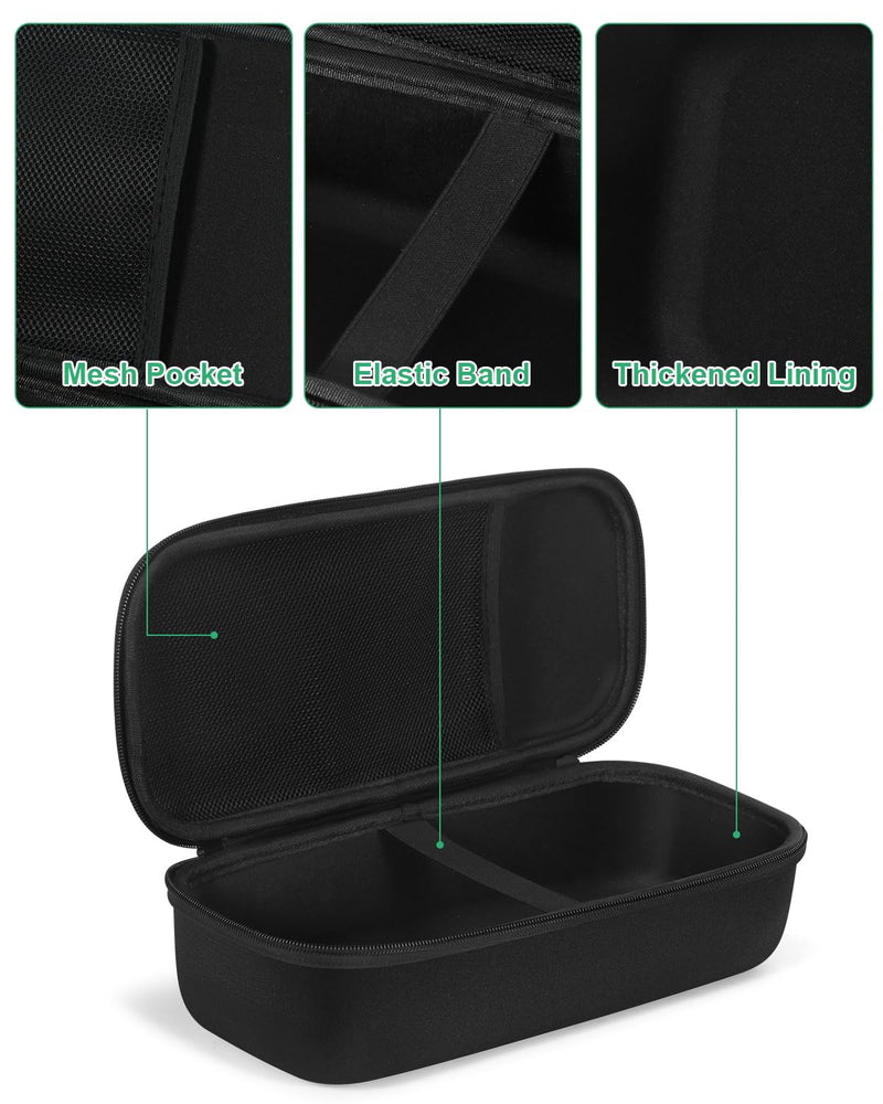 Shockproof Stethoscope Case for 3M Littmann Classic III/Cardiology IV Diagnostic/MDF Acoustica Stethoscopes - Hard Stethoscope Bag Large Travel Carrying Case for Medical, Doctor, Nurse Accessories Black XL - 12.0" L x 5.7" W x 3.5" H