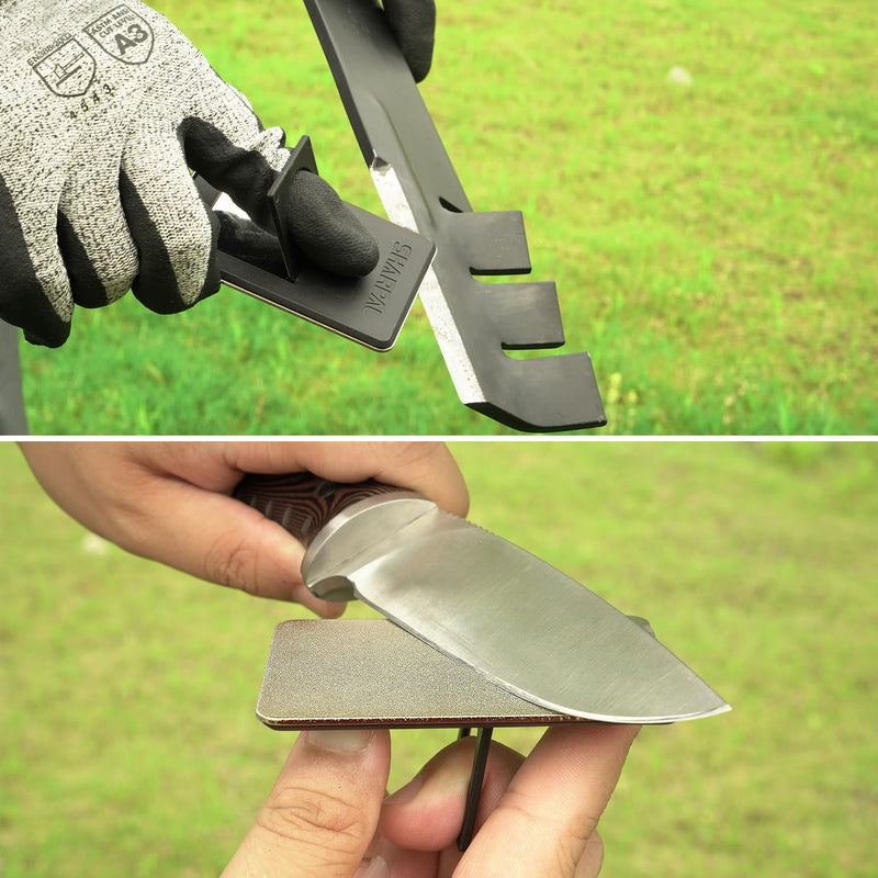 SHARPAL 116N Pocket Diamond Sharpening Card Stone (Coarse 325/Fine 600/Extra Fine1200) Kit Garden Tool File Survival Knife Sharpener 3-Pack: Coarse/Fine/Extra Fine