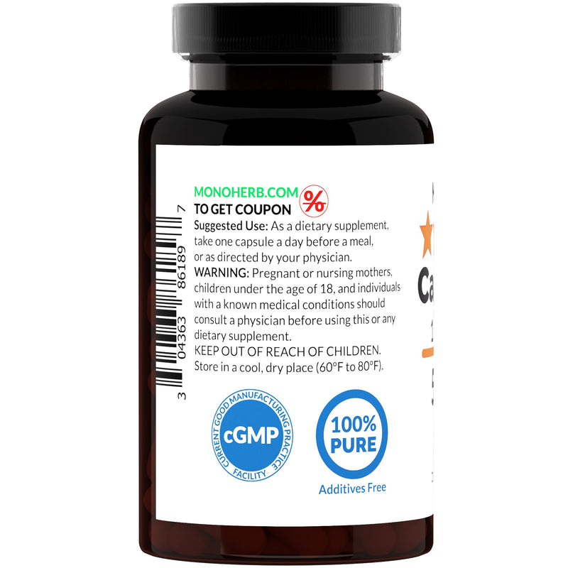 Cat’s Claw 10:1 Extract - 500 mg per Capsule - 180 Capsules - 180 Servings