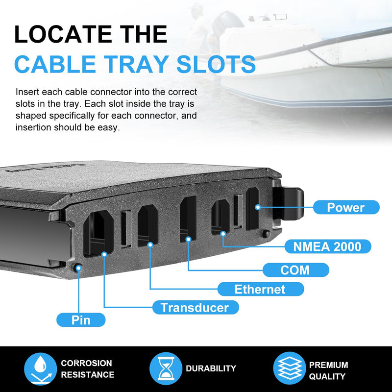 Cable Collector Tray ‎for All Humminbird Helix 8/9/10/12 Series, Replace for 740184-1