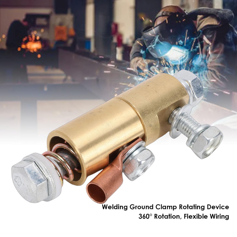 500A Welding Ground Clamp Swivel Adapter, 360 Degree Rotating Device for M10 Hole Clamps, Stability Welder Accessories for MIG MMA ARC
