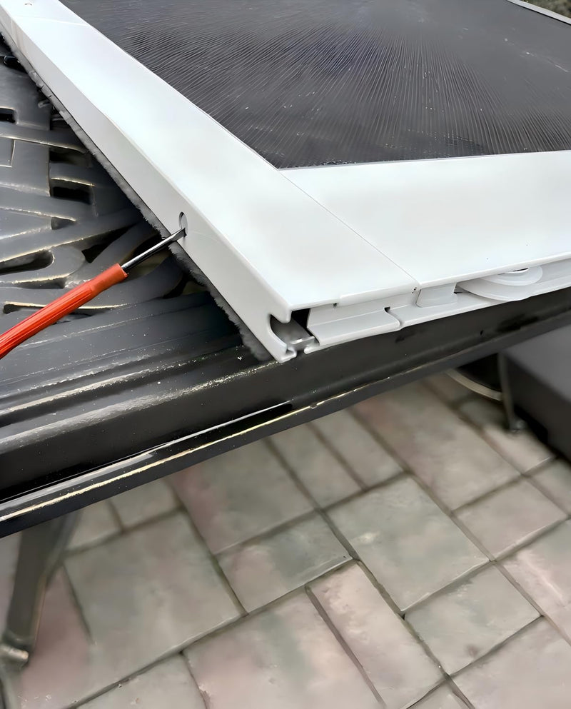Sliding Screen Door Rollers for Andersen Storm Door Parts, 2 Pair Upper + Lower Roller Replacement, Fit #1997063 & #1997310 (1991 to P), 1-1/4" Nylon Concaved Wheels, Edge Adjustable