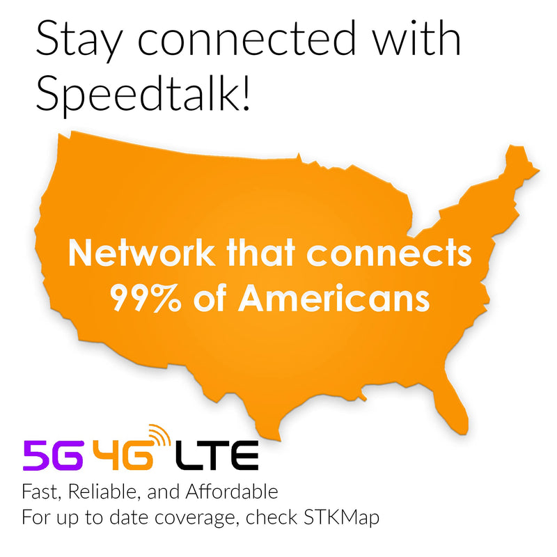 SpeedTalk Mobile $30 Alarm SIM Card for 5G 4G GSM Home Business Security Alarm System | Talk Text Data | 3 in 1 Standard Micro Nano Simcard Kit | 6 Months Service Plan