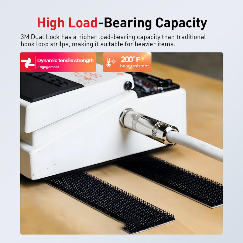 Dual Lock SJ3550 Made of 3M Heavy Duty Reclosable Fastener 1" x 7.5Ft Industrial Strength Mounting Strips Self Mating Interlocking Hook with Strong Adhesive for Indoor Outdoor Home Office Deco Large Roll