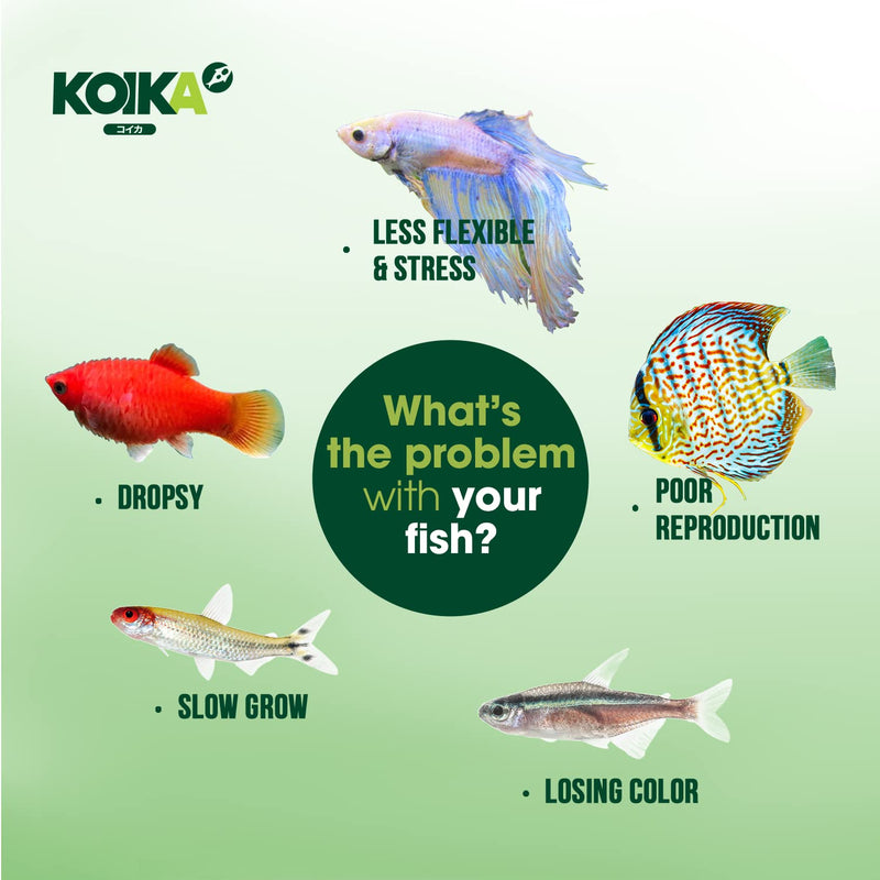 KOIKA BAC+ Aquarium Probiotics Powder, Improves Water Conditions for Fish and Shrimp, Supports Clean Water and Tank Balance, for Aquatic Use Only (BAC+(Powder), 2.82 oz) BAC+(Powder) 105ml