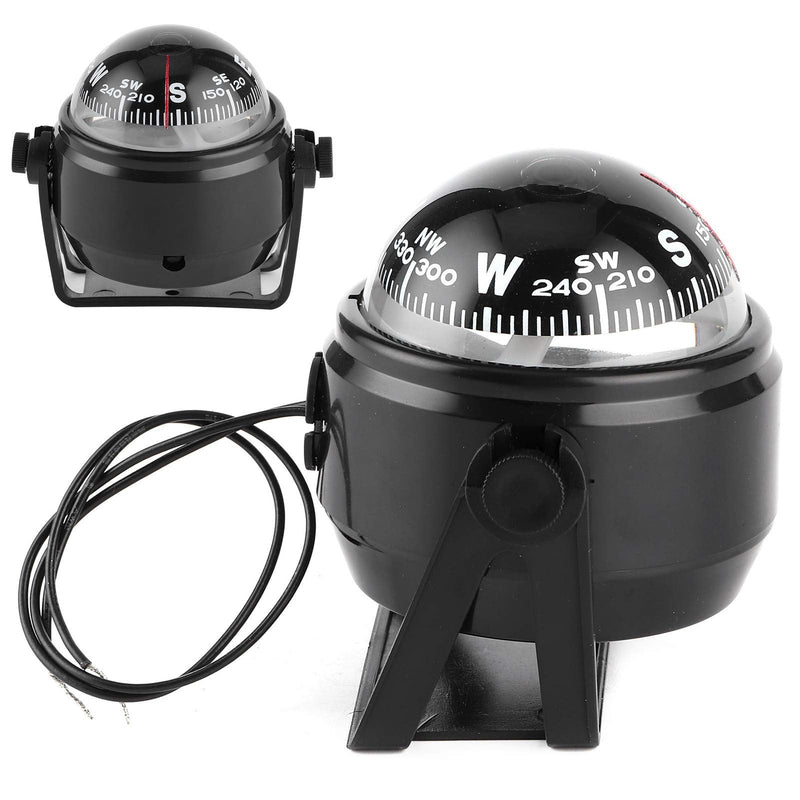 Boat Compass 12V LED Sea Dashboard Marine Electronic Digital Dash Mount Flush Boat Yacht Ship Navigation Compass ABS for Sail
