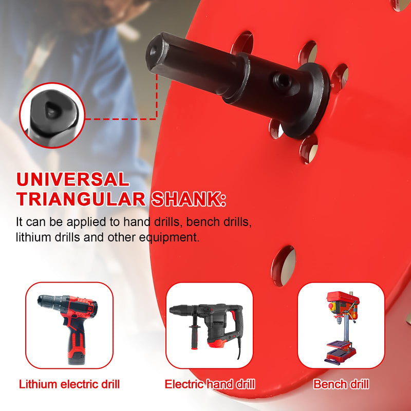 Hole Saw 4 1/8” (105mm) for Wood and Plastic, HSS Bi-Metal Hole Cutter Core Drill Bit for Drywall, PVC Boards, Fiberglass and Vent Pipes Red 4-1/8"(105mm)