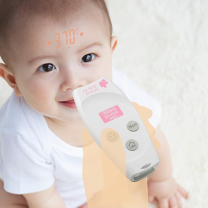 NURSE ANGIE Projection type non-contact thermometer Papitto Thermo(R) PRO Compatible with armpit temperature conversion White 1 piece (x 1) NIR-10 - NewNest Australia