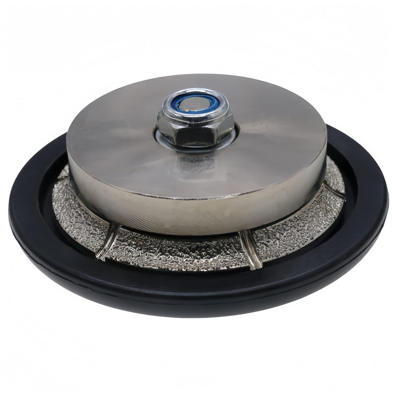3/16 inch B5 Demi Bullnose Diamond Hand Profile Wheel, Hand Profiler for Granite Marble Countertop Edge Profiling, 5/8-11 Thread, 40/50 Grit