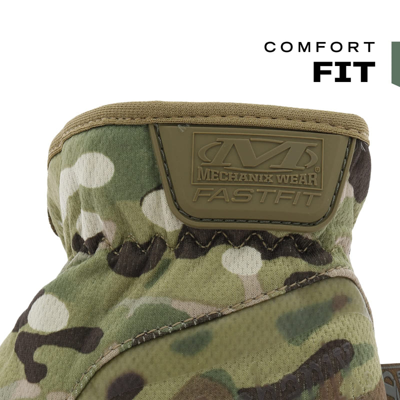 Mechanix Wear: Multicam FastFit Tactical Work Gloves (Large, Multicam) Large Camouflage - Multicam