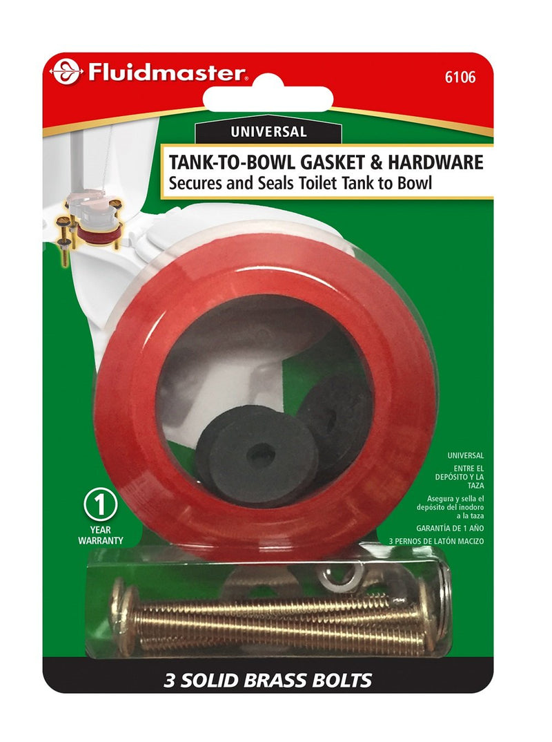 Fluidmaster Tank to Bowl Bolt & Gasket Kit 6106