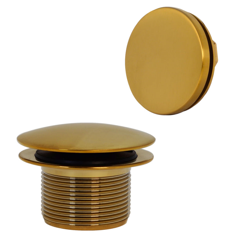 Westbrass D593PRK-18 Plumber's Pack Bath Waste Assembly with Tip-Toe Drain Plug, Illusionary Overflow Faceplate and Sch. 40 PVC Elbows, Brushed Bronze