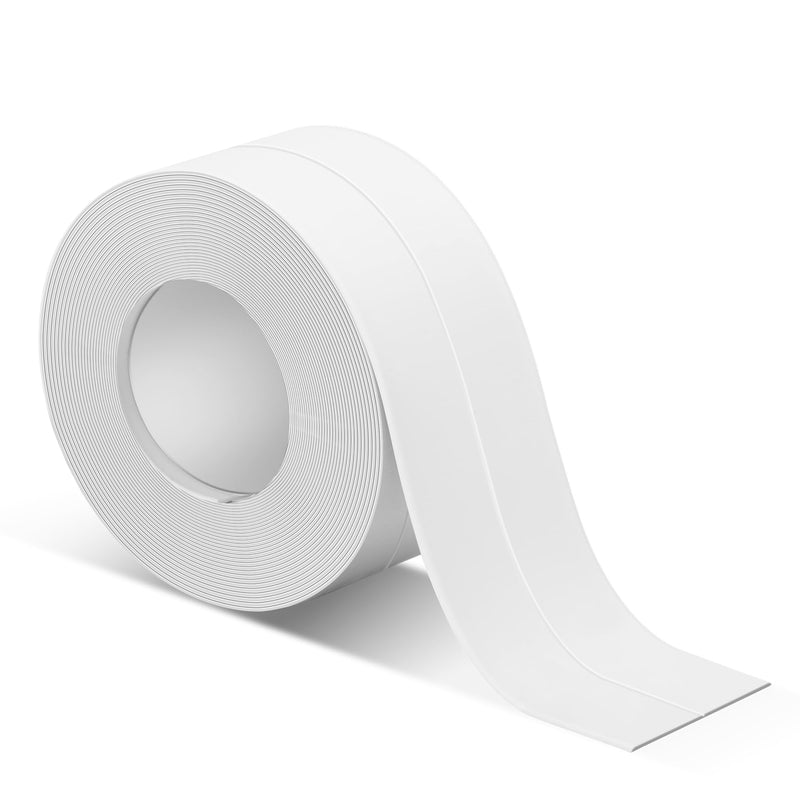 White Caulk Tape,1 Rolls Waterproof Toilet Caulking Tape,Kitchen Sink Sealant Tape Caulk Strip,Toilet Sealer Around Toilet Base,Bathtub Caulk Sealing Strip Tape (1.5" x 10.5Ft)… 1.5" x 10.5Ft