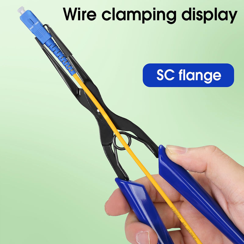 3-piece set of fiber optic flange pliers equipped with SC LC fiber optic cleaning pen fiber optic flange connector insertion tool fiber optic pliers fiber optic flange clamp Blue Flange Pliers+sc Lc Pen