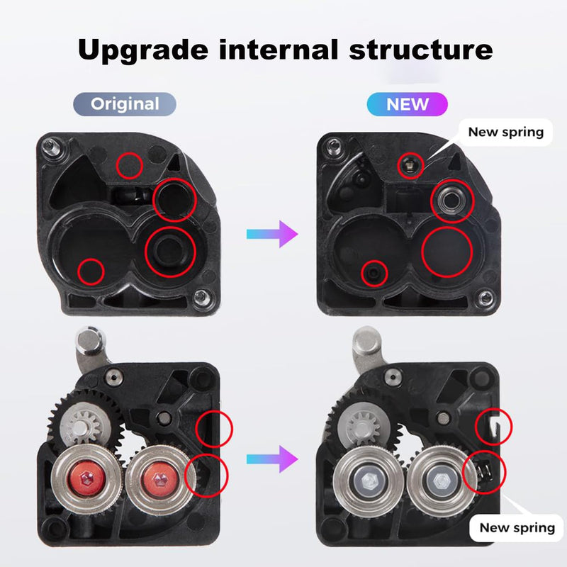 Creality K1/K1 Max/K1C/K1 SE Upgrade Ceramic Heating Block Hotend Kit, Quick Swap Nozzle Kit, K1 Series 3D Printer Hotend 600mm/s High-Speed (Extruder for K1C/K1 SE) M(Extruder for K1C/K1 SE)