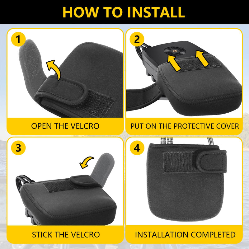 Travel Transducer Cover for Humminbird Mega Live | Neoprene Portable Protective Cover for Boat, Shock-Absorbent & Water-Resistant Design for Mega Live Imaging Sonar Transducer