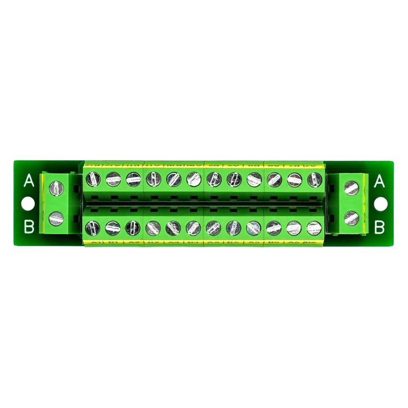 OONO 16 Amp 2x12 Position Terminal Block Distribution Module for AC DC