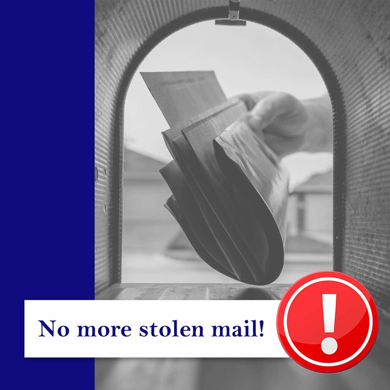 Mail Chime Mailbox Notification System – Mailbox Signal with Wireless Transmitter & Audible Arrival Alert Receiver with Bright LED Light
