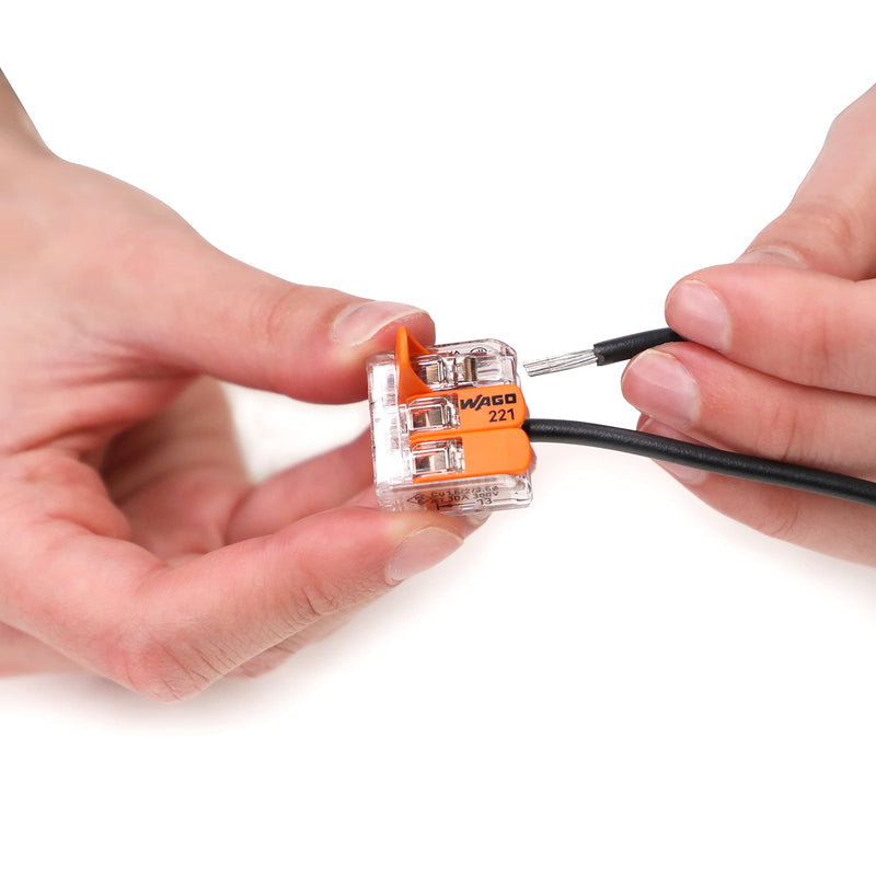 WAGO 221-613 Lever-Nuts® - 3-Conductor Compact Splicing Connectors for 10 AWG (Box of 30) Box