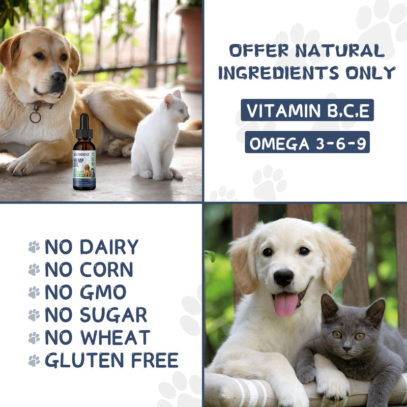 Natural Hemp Oil for Dogs and Cats