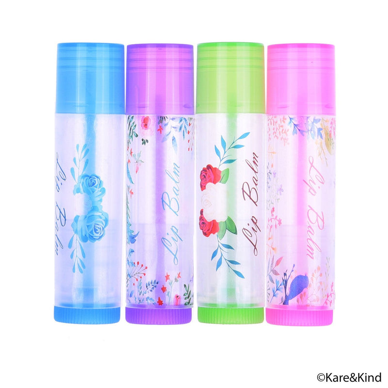 Kare & Kind Value Pack of 400 Labels - 8 Different Designs - for Lip Balm Containers, Nasal Inhaler Tubes, etc. - Self Adhesive, Easy Peel 400 pieces A Multicolor