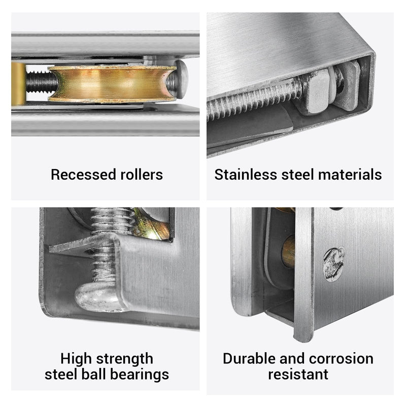 0C5Y00P0 Patio Sliding Door Roller 1-1/2” Steel Ball Bearing Compatible with P-Ella Patio Sliding Doors Adjustable Roller Height 2 Pack