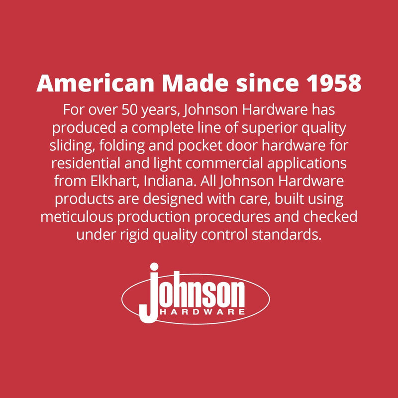 Johnson Hardware 1601218P 100% Full Access Folding Door Hardware Set 24"-36"