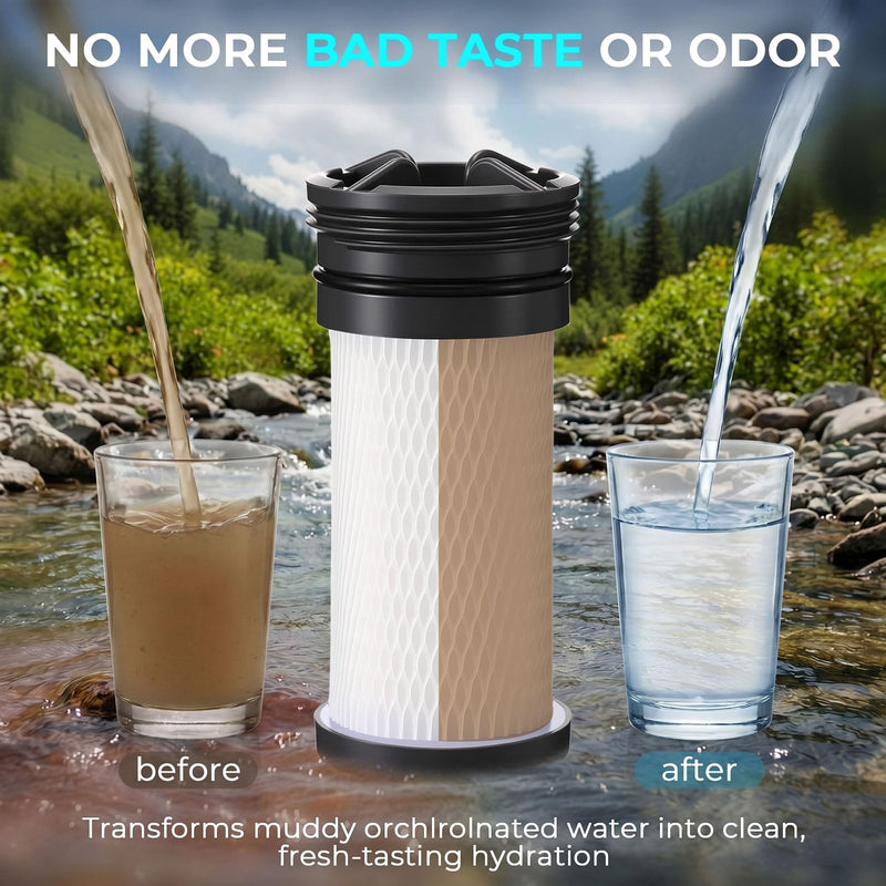 Rtteri 1 Pack Replacement Water Filter Compatible with Katadyn Hiker