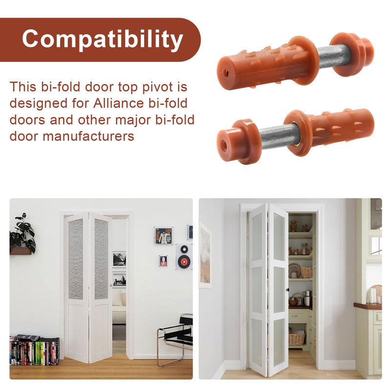 MP6701 Bi-Fold Door Top Pivot for Alliance Bi-Fold Doors, Door Top Pivot Replacement for Prime-Line MP6701 7/16 in (2 PCS)