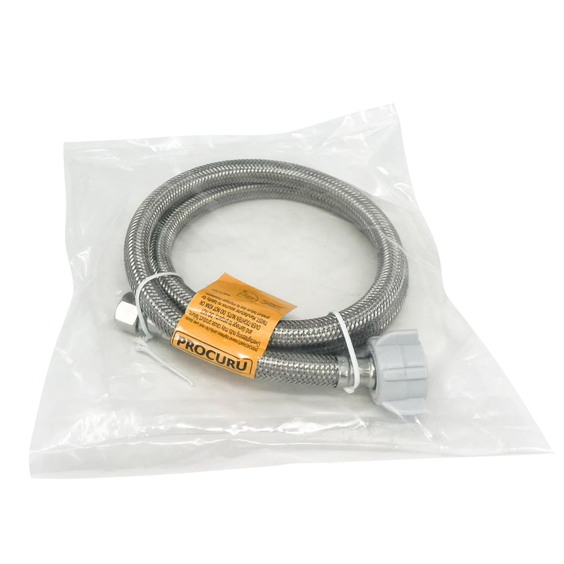36-Inch x 3/8" Comp x 7/8" BC, Universal Flexible Toilet Connector, Braided Stainless Steel Water Supply Line (9ST36-1P) 1 36 Inch - NewNest Australia