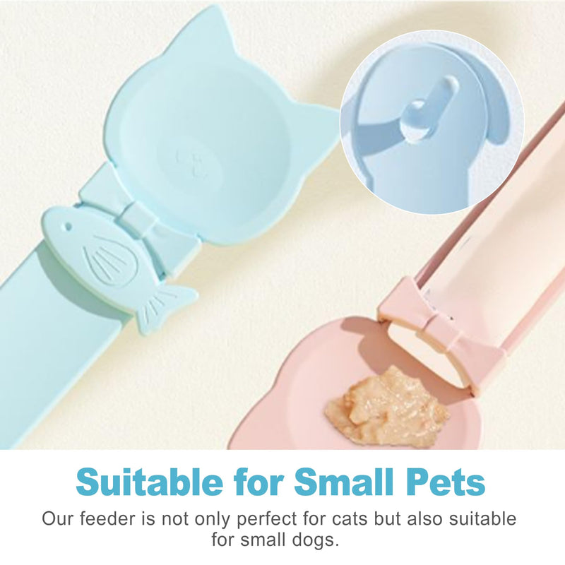 CoguZed 3 Pack Cat Treat Strip Feeder – Squeeze-Activated Multi-Function Tool for Churu, Wet Food & Lickable Treats Durable Plastic for Cats with Dental Issues