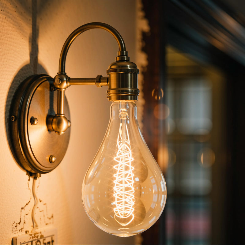 Jslinter Oversized Incandescent Light Bulb 60 Watt, PS52/PS160 Edison Bulb | 2700K warm amber, Dimmable for ambiance, E26 medium base fits standard sockets, 100LM suitable for living room café decor
