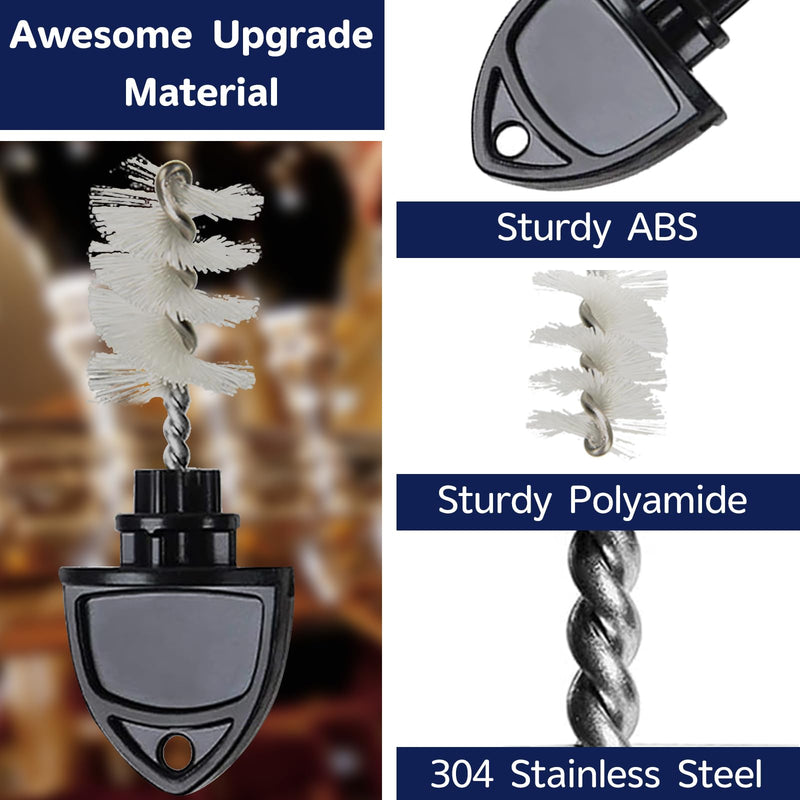 16pcs Beer Faucet Plug Brush+2pcs Tap Covers Beer Keg Tap Brush Cap Cover Cleaning Brush for Draft Beer Faucet
