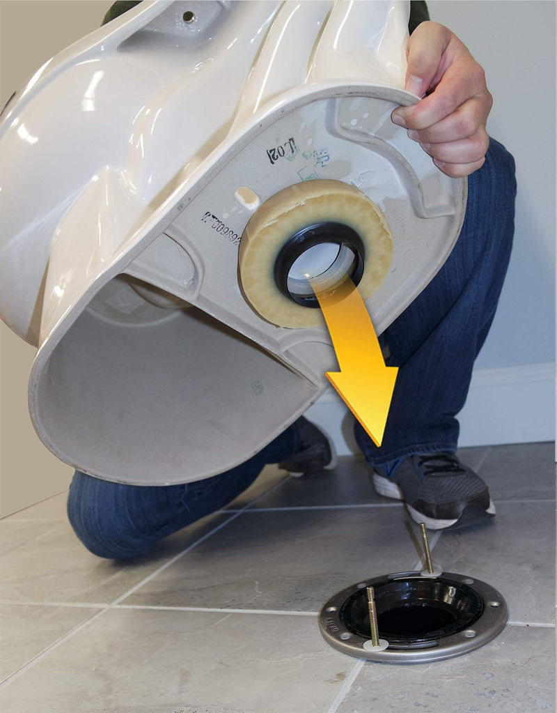 Plumb Pak K836-1 Standard Toilet Wax Gasket, For Use With 3 In Or 4 In Waste Lines, No Size, Honey Yellow