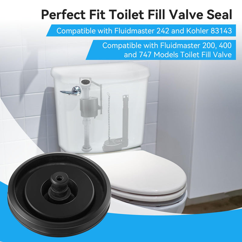 Enhon 10 Pcs Toilet Fill Valve Seal Compatible with Fluidmaster 242, Compatible with Fluidmaster 200, 400 and 747 Models Toilet Fill Valve