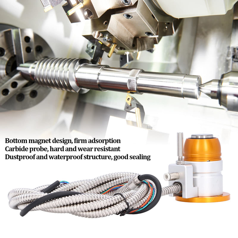 CNC Automatic Tool Sensor Gauge, DC 24V Normally Closed CNC Z Axis Tool Setter, High Accuracy Aluminum Alloy Z Axis Probe Tool Touch Sensor Setting Gauge for CNC Router Engraving Machine
