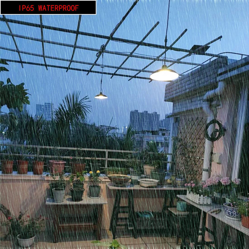 Solar Pendant Lights Upgraded Double Bulb Lights IP65 Waterproof Dusk to Dawn Auto Lamp with Remote Controller for Outdoor Shed Barn Chicken Coop Bullpen Pig Pen Stables Tents etc(Dual Lamp) Dual Lamp