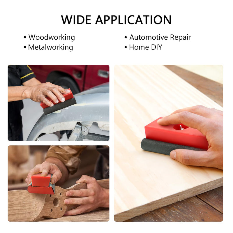 SCOTTCHEN Hand Sanding Blocks Auto Body, 25pcs Sandpaper Woodworking Furniture Sander Hand Tool, Grit 120 to 3000