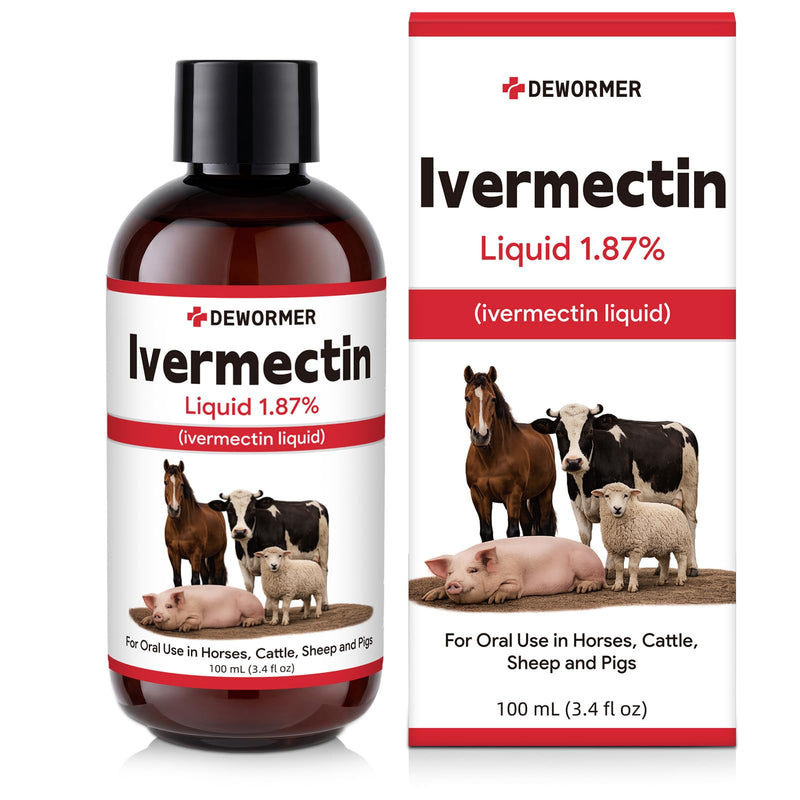 Dewormer, Liquid Formula, for Roundworms, Pinworms, and Others, 3.4 fl oz