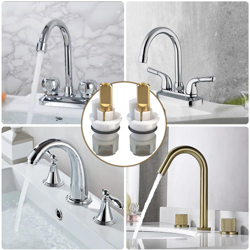 Faucet Repair Kit RP25513 - Replacement for Delta 2-Pack Stem Assembly with RP24096 Cartridge, RP4993 Seats & Springs, for Two-Handle Bathroom, Tub, and Shower Faucets(FC-01)