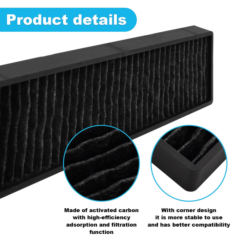 Replacement Filter Fit for LG Microwave Filter 5230W1A003A JVM7195SK6SS LMV1650ST, LMV1650SW, LMV2031BD, LMV2031SB,LMVM2085SB, LMVH1711ST, LMV2031ST Charcoal Filter (Pack of 1)
