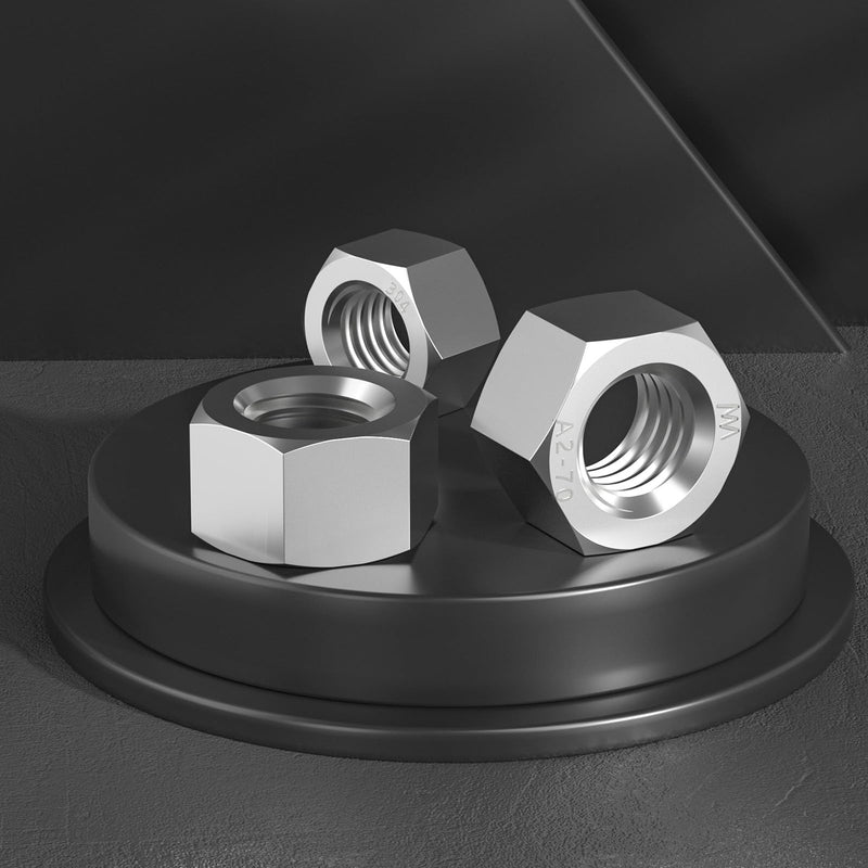 20pcs M12-1.75 Hex Nuts, 304 Stainless Steel 18-8 External Hex nut M12x1.75, Metric Hex Machine Screw Nuts Hardware Nuts (VG01318) M12-1.75(20pcs)