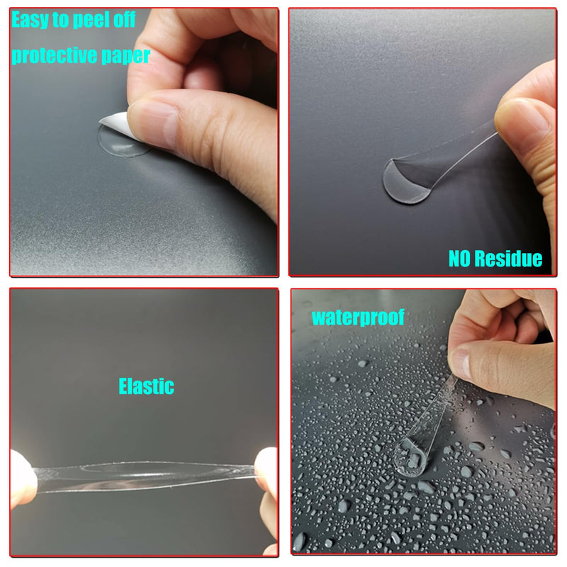1080 Pcs (0.39") Sticky Tack Double Sided Adhesive Dots Round Putty Clear Stickers No Trace Sticky Putty Removable Waterproof Small Stickers for Festival Decoration 10mm Sticky Dot 0.39'' 1080