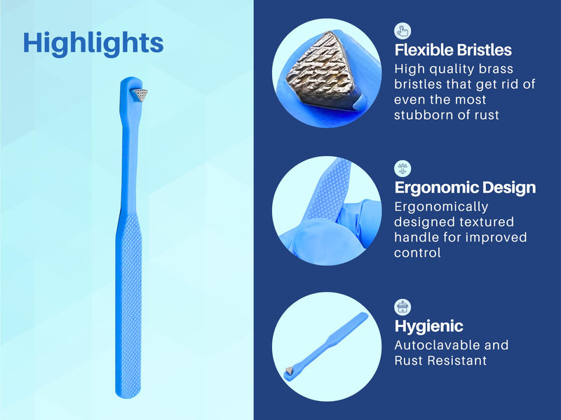 Bite Stick Molar Band Seater Pusher with Serrated Tip Autoclavable Dental Orthodontic Artman Instruments. (3) 3