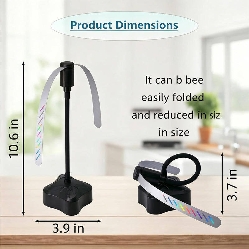 4 Pack Fly Fans for Tables, Portable Table Fly Fan with Flexible Gooseneck