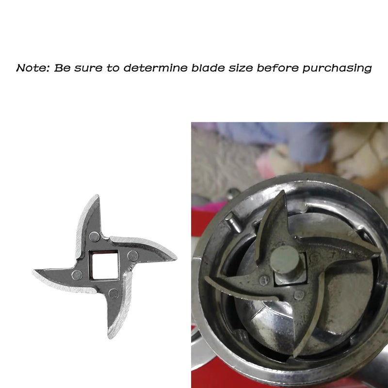#8 Grinder Blade Stainless Steel Knife Cutter Replacement, Please check the size and shape(2 pc) #8 Blade