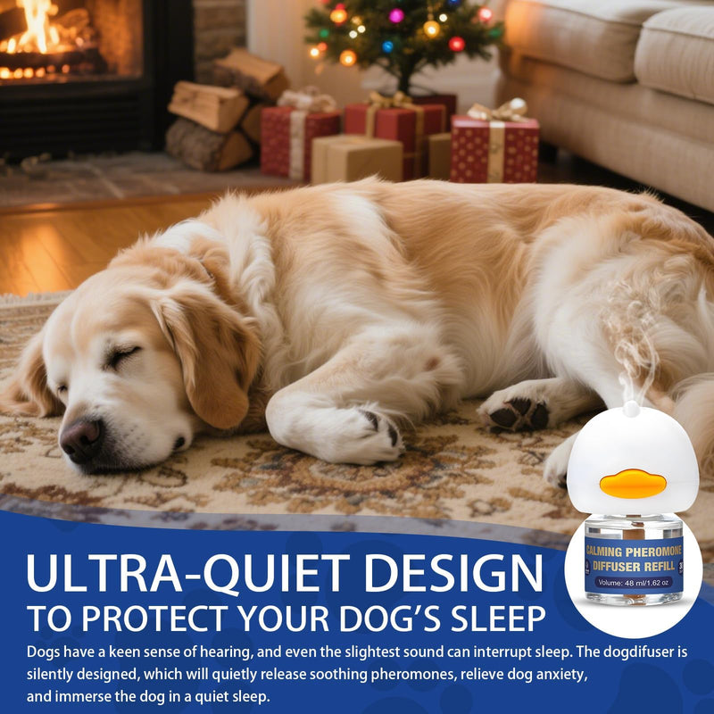 Dog Pheromone Calming Diffuser: Relaxing Pheromone Diffuser for Dogs Relief Stress Anxiety Fighting Scratching Barking, Dog Calming Pheromone Diffuser Kit with 2 Plug in Diffuser+4 Refill 48ml (6in1) 6in1