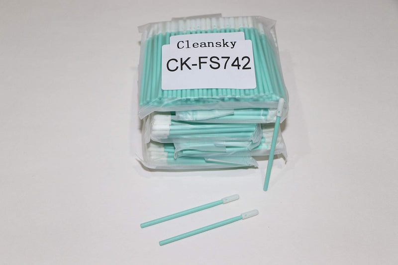 500 pcs 2.75" Small Head Cleaning Swab Sponge Dust Free Round Foam Tipped Swab Sticks for Camera Optical Lens and Automotive Detailing and Hard-to-Reach Area CK-FS742 (500) 500