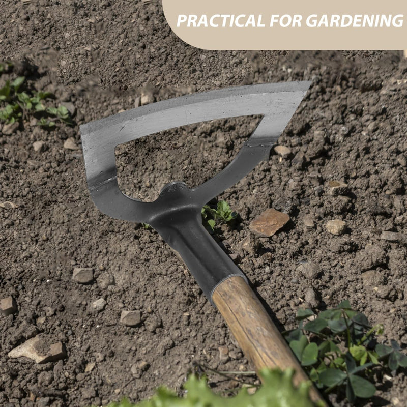 Hollow Garden Hoe Small Hoe Garden Tool Carbon Steel Farm Tool for Weeding Soil Loosening and Cultivating, 8.38X5.51 Inches 21.3x14cm hollow
