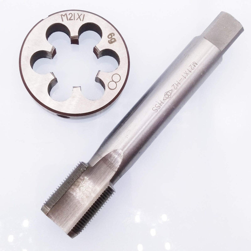 HSS M21 x 1mm Tap and M21 x 1.0mm Die Metric Thread Right Hand
